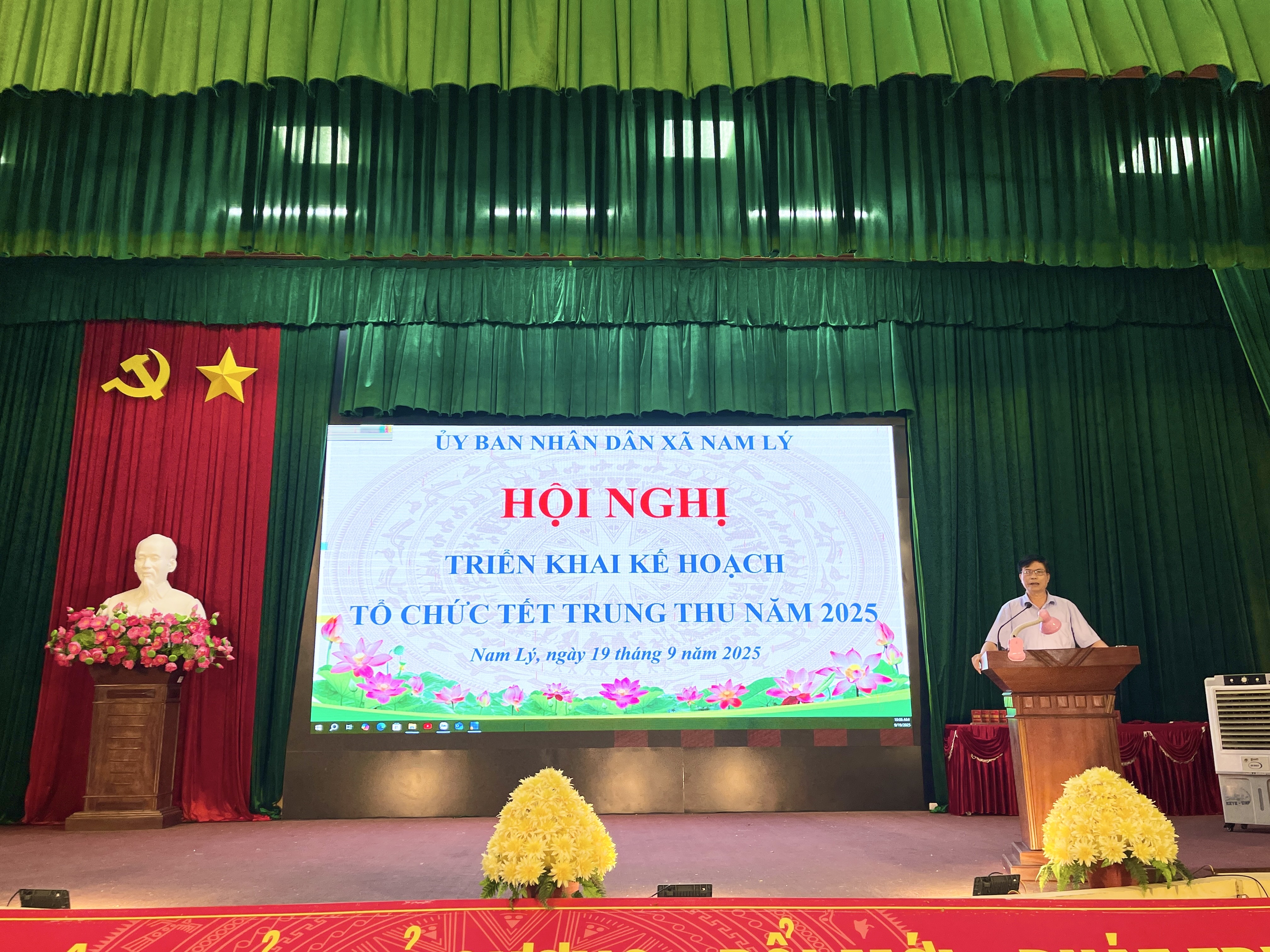 UBND xã Nam Lý tổ chức hội nghị triển khai Kế hoạch tổ chức Tết Trung Thu năm 2025