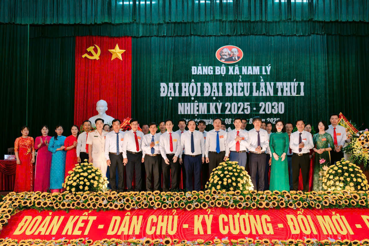 Ngày 08/8/2025 Đảng bộ xã Nam Lý đã tổ chức thành công Đại hội đại biểu Đảng bộ xã Nam Lý lần thứ I, nhiệm kỳ 2025-2030.